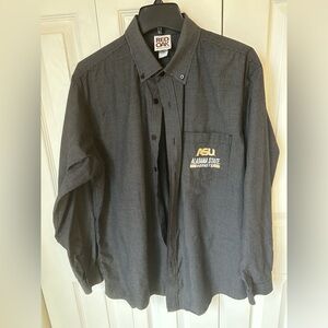 ASU Alabama State Hornets Black Button-Up Shirt